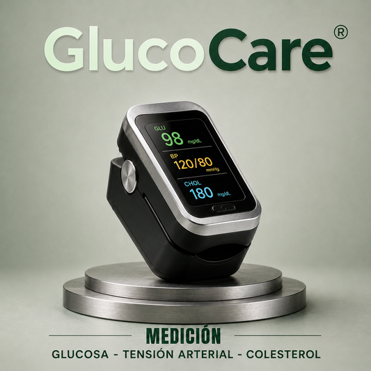 GlucoCare™ 3 en 1 - Medidor de Glucosa Sin Dolor + Colesterol + Presión Arterial + Oxígeno + ENVÍO GRATIS